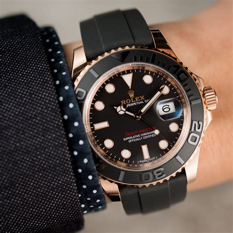 37 rolex yachtmaster everose on wrist|rolex 37mm yachtmaster.